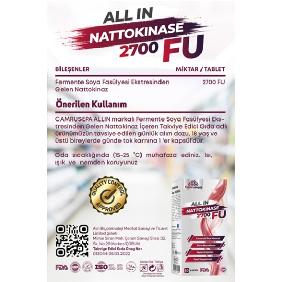 Nattokinaz 2700 FU